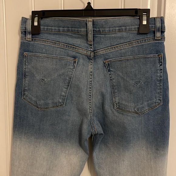HUDSON Barbara super skinny Ombré women’s 29 White Dip Dye Coated Jeans‎ NWOT - Picture 10 of 11